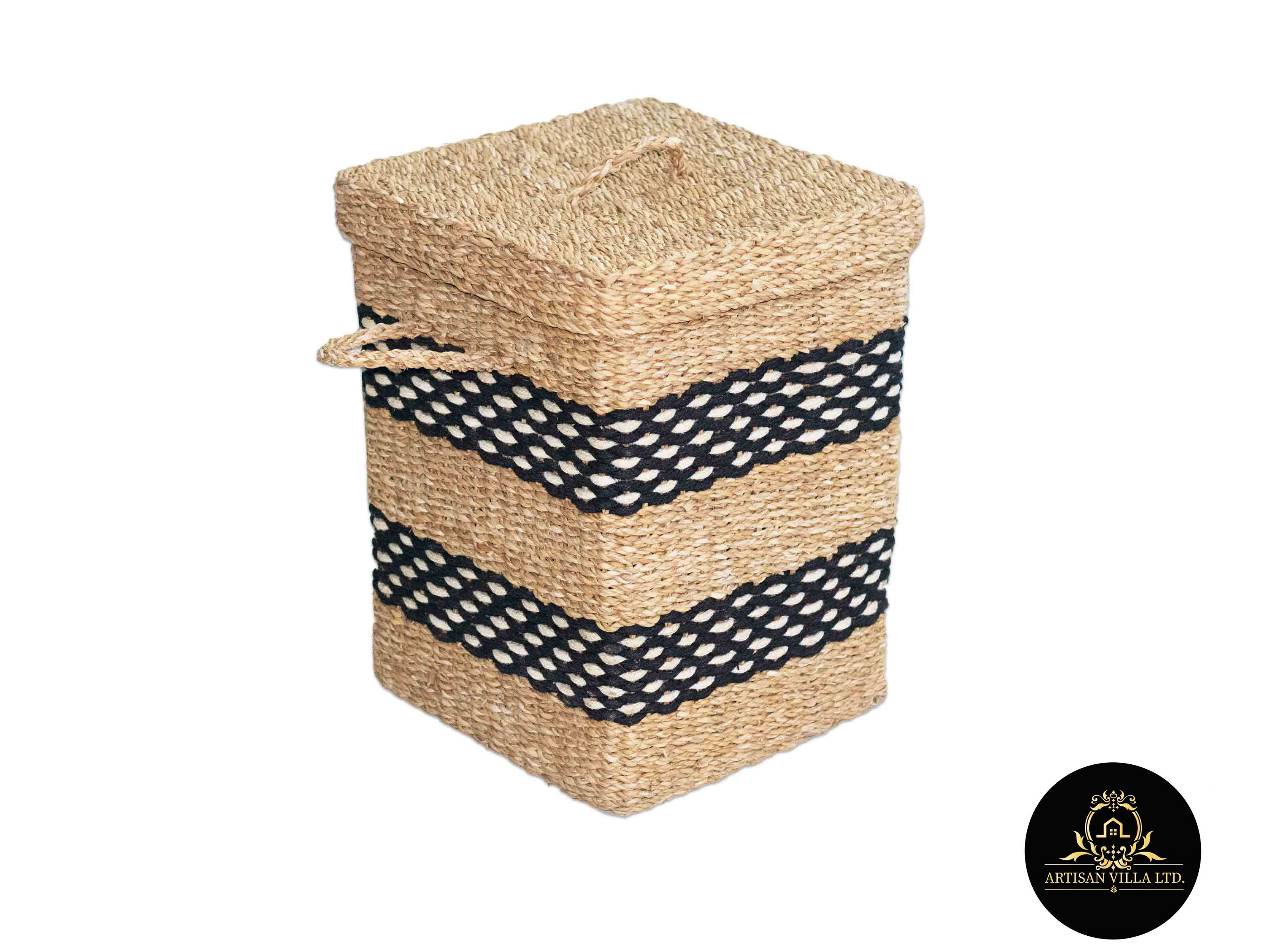 Seagrass and Jute Laundry Basket